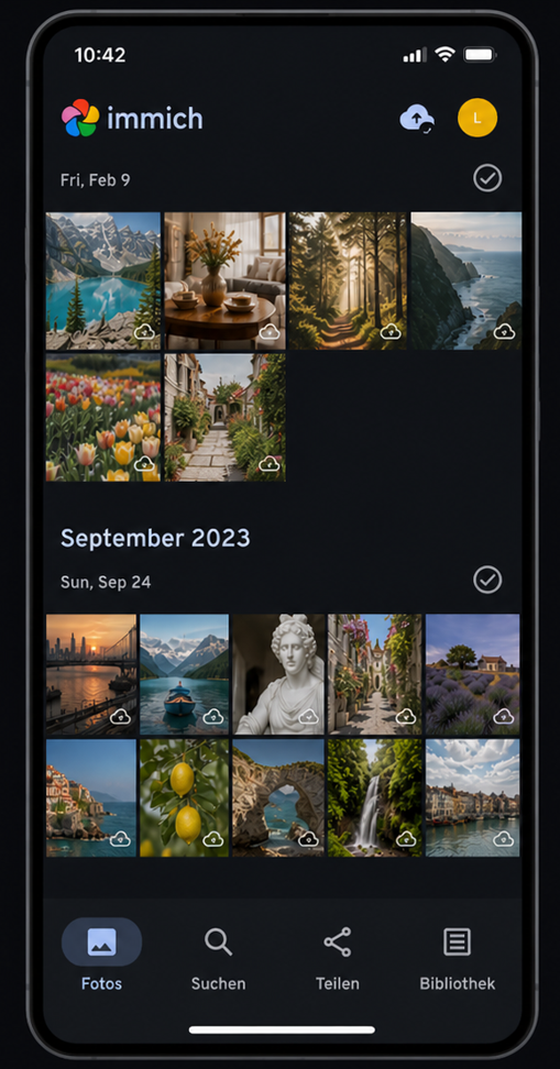 Immich Mobile App Screenshots